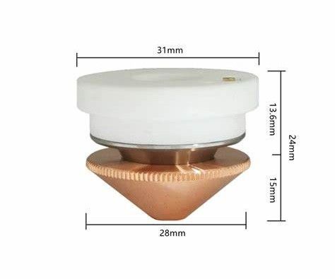 supporto ceramico dell'ugello del laser di 31mm per la testa d'attacco del laser della fibra