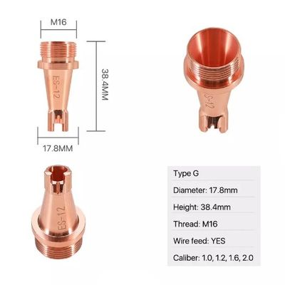 Macchina della saldatura a laser di Nozzles For Fiber del saldatore del laser di M16 D17.8